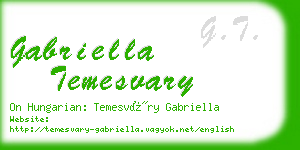 gabriella temesvary business card